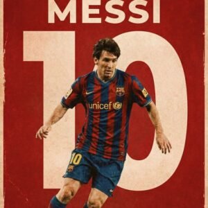 MESSI NUMBER 10 EDITION A4 SIZE