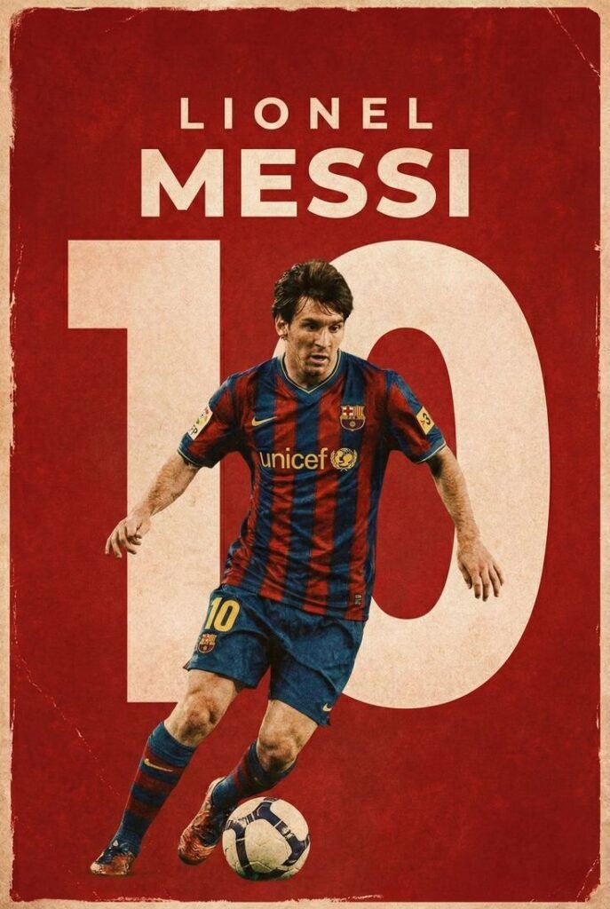MESSI NUMBER 10 EDITION A4 SIZE