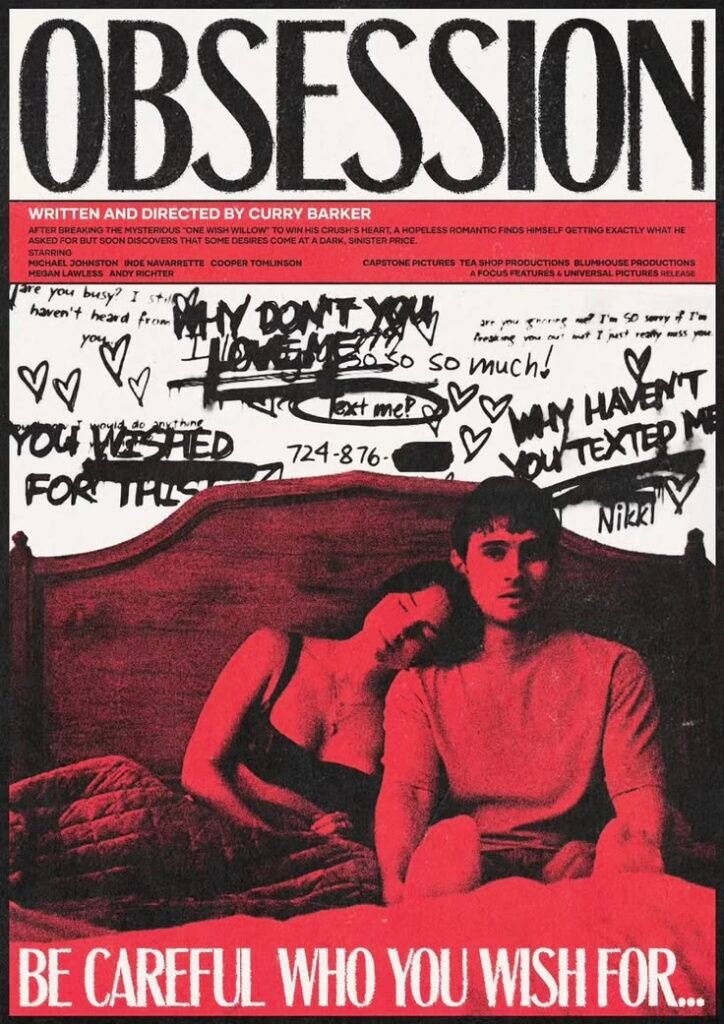OBSESSION MOVIE A4 SIZE POSTER