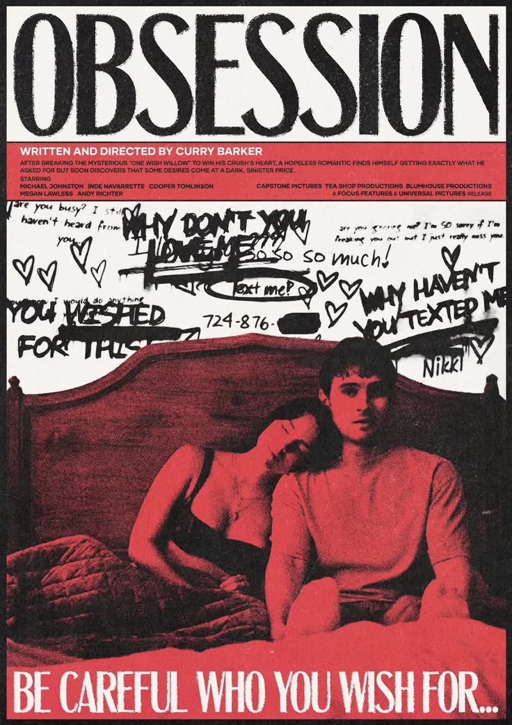 OBSESSION MOVIE A4 SIZE POSTER